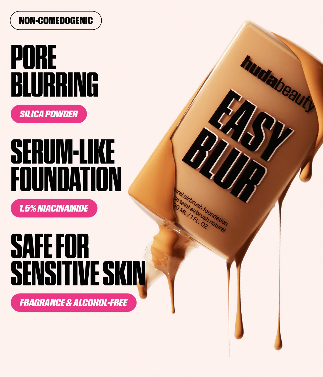 EASY BLUR NATURAL AIRBRUSH FOUNDATION - Custard 220N