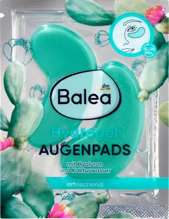 Hydrogel eye pads with cactus water