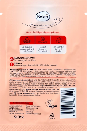Lip mask hydrogel Cherry Love
