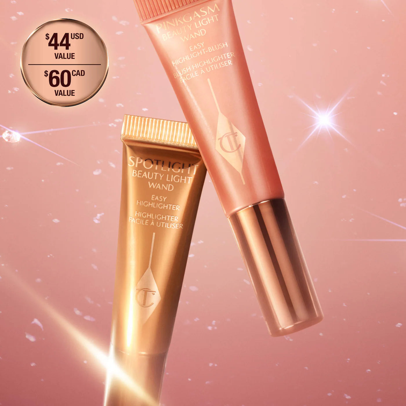 Mini Hollywood Superstar Beauty Highlighter Wand Duo Gift Set