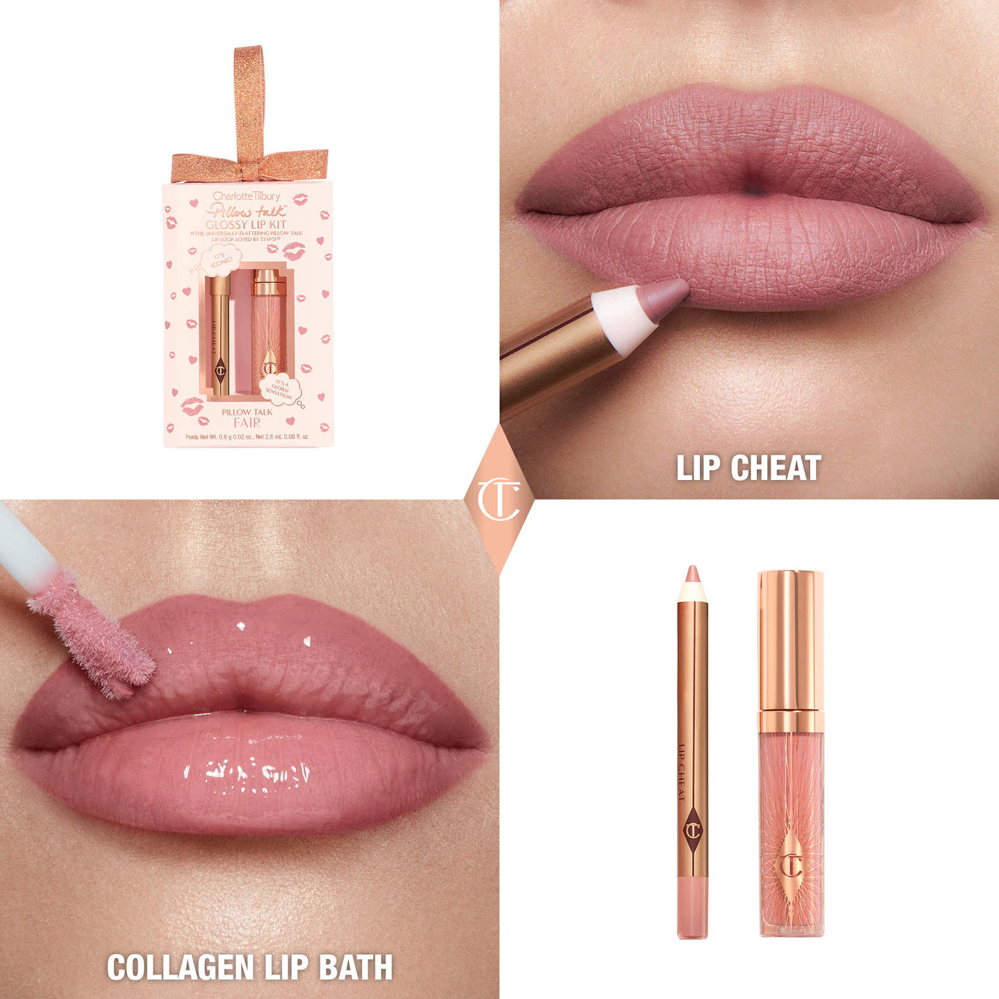 Mini Pillow Talk Glossy Lip Duos