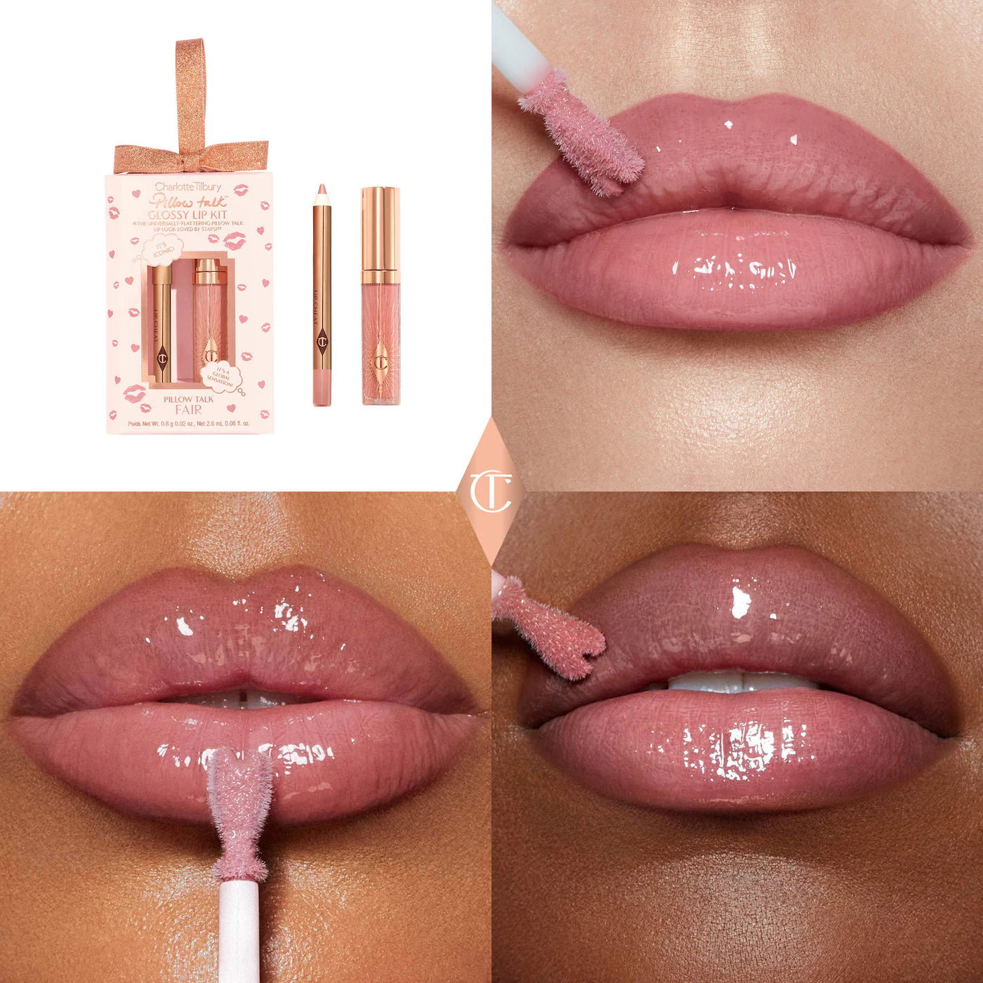 Mini Pillow Talk Glossy Lip Duos