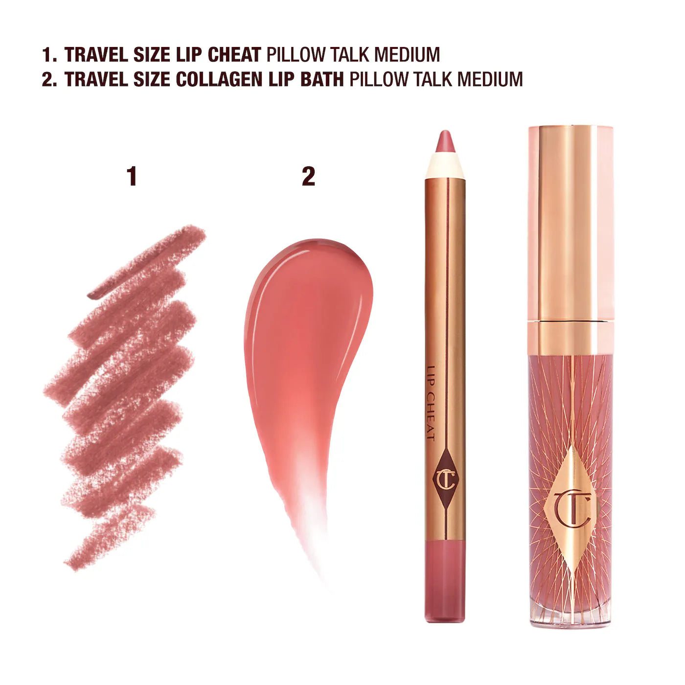 Mini Pillow Talk Glossy Lip Duos